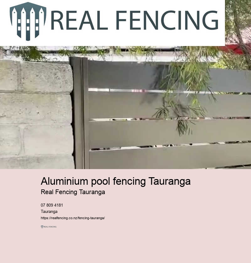 Aluminium pool fencing Tauranga