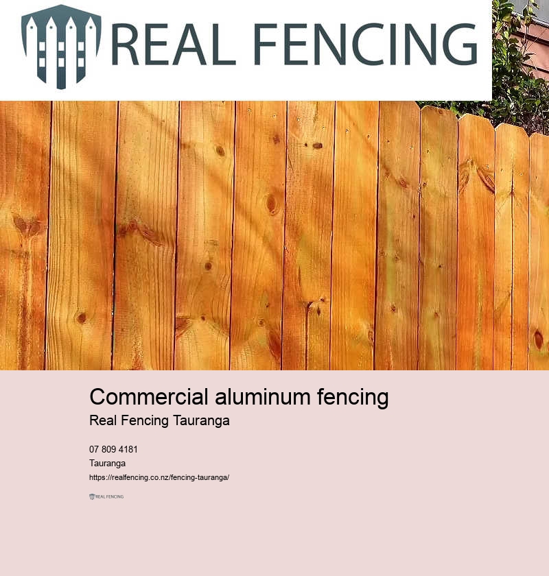 Commercial aluminum fencing