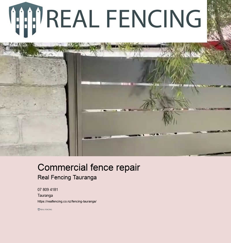 Commercial fence repair