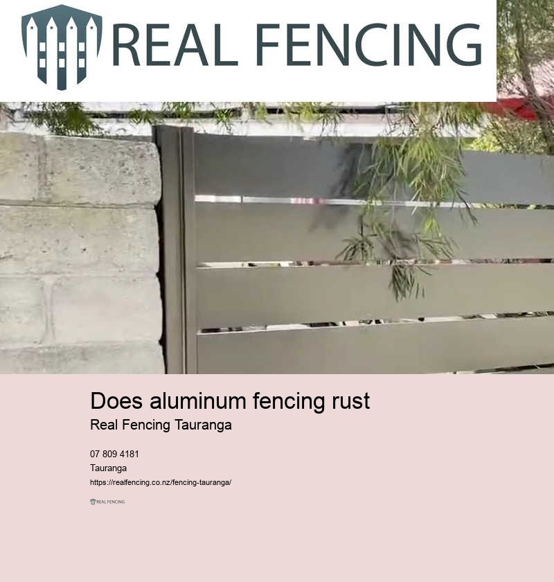 Does aluminum fencing rust