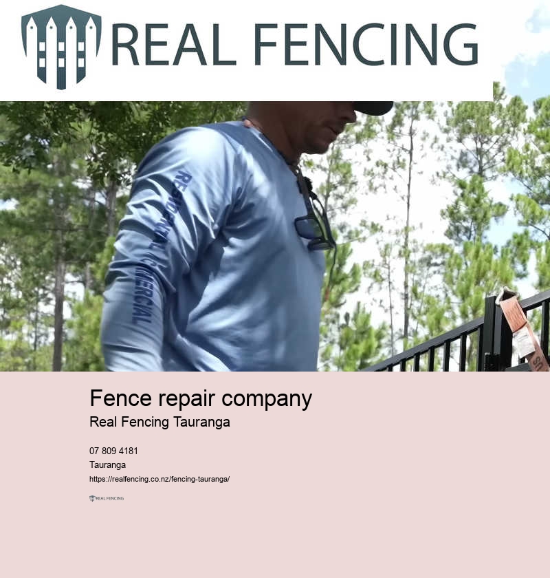 Fence contractor Tauranga