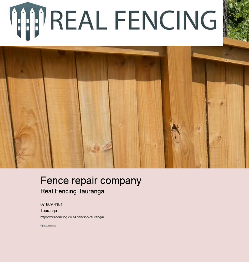 Fence repair company