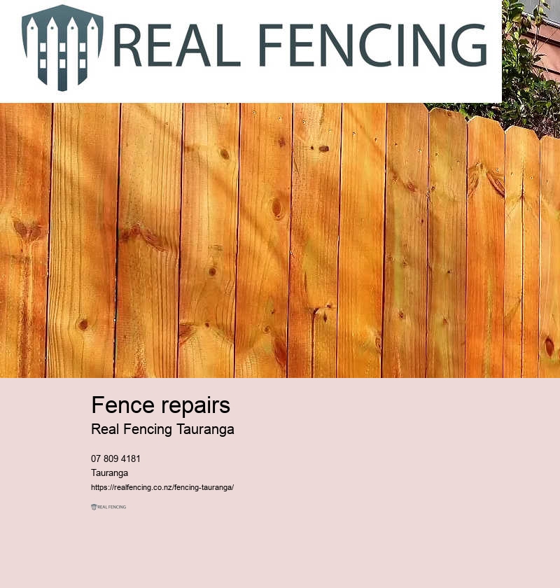 Fence repairs