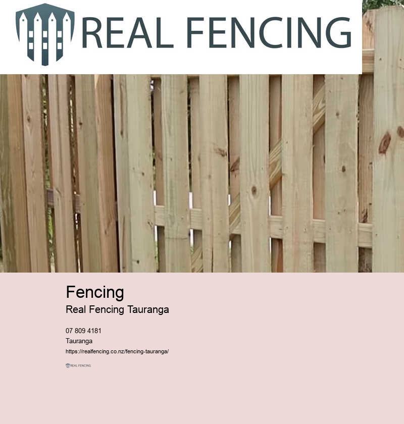 Tauranga fence contractor