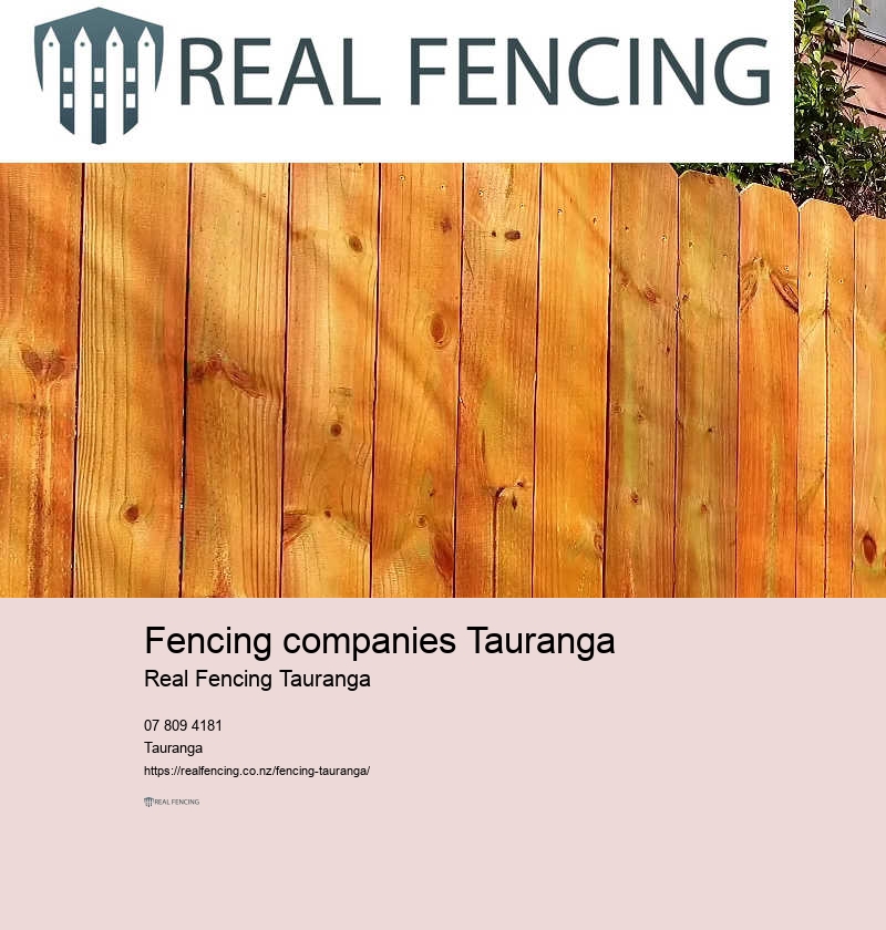 Fencing companies Tauranga