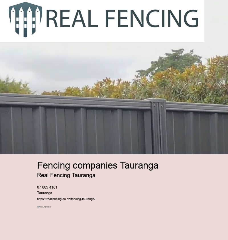 Fencing companies Tauranga