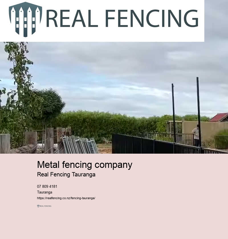 Metal fencing