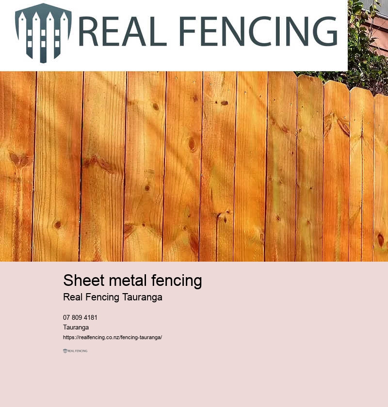 Sheet metal fencing