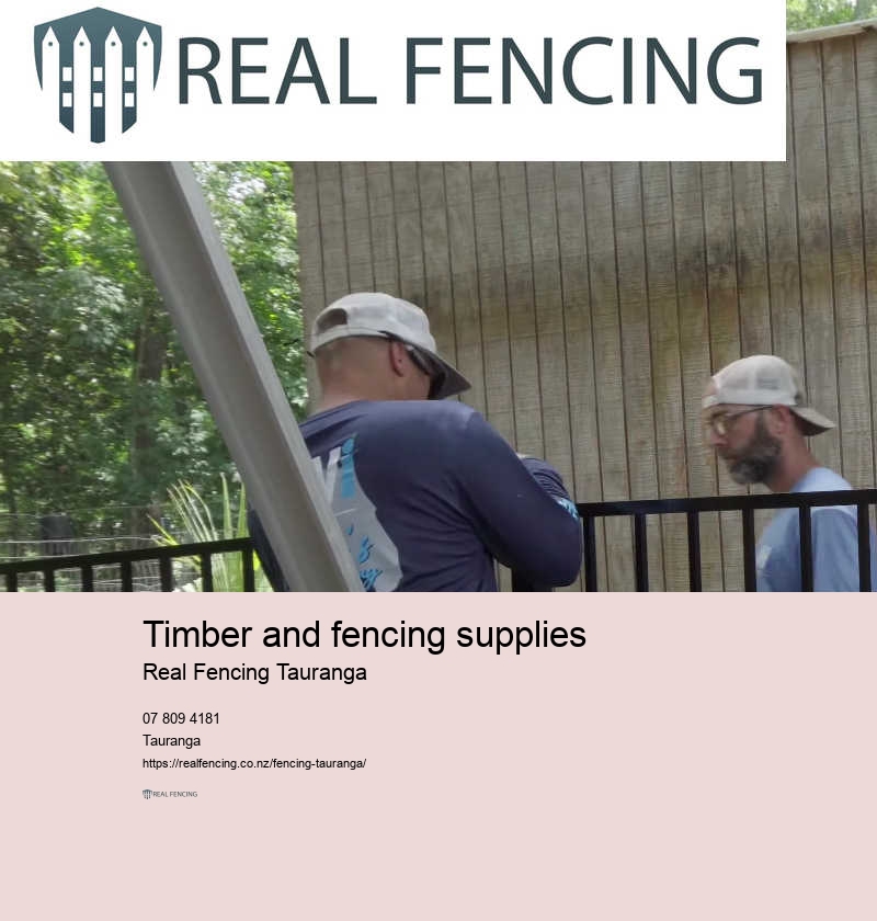 Timber and fencing supplies