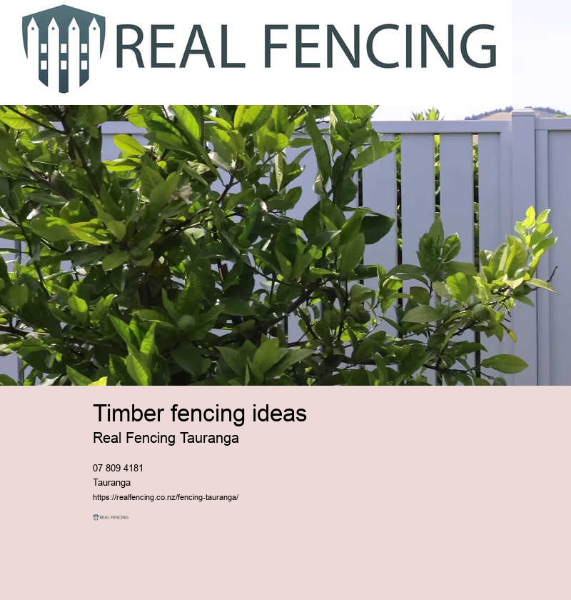 Timber fences