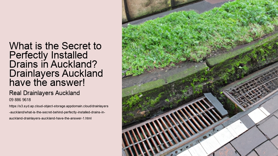 What is the secret behind perfectly installed drains in Auckland? Drainlayers Auckland Have the Answer!