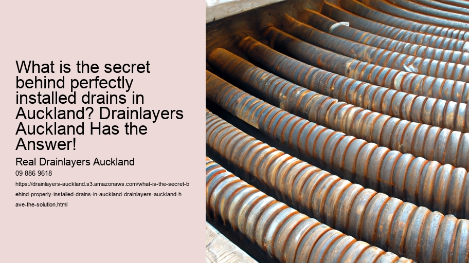 What is the secret behind properly installed drains in Auckland? Drainlayers Auckland have the solution!