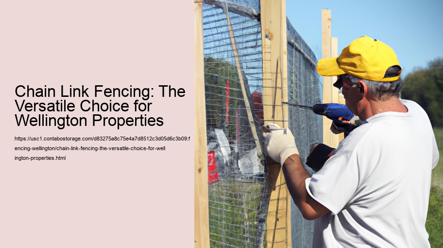 Chain Link Fencing: The Versatile Choice for Wellington Properties