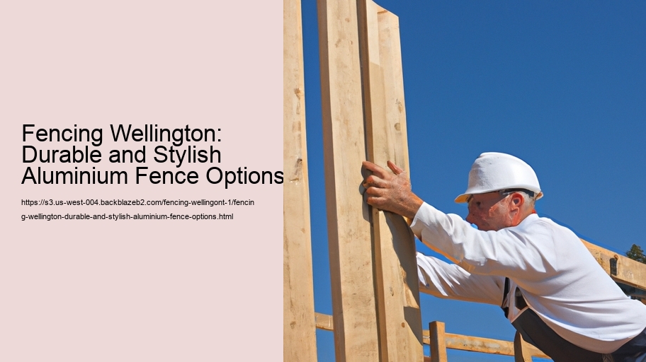 Fencing Wellington: Durable and Stylish Aluminium Fence Options