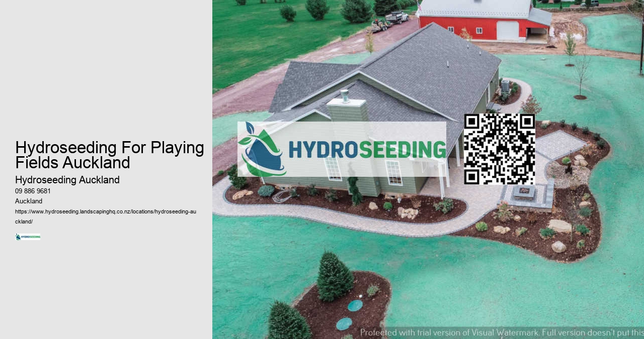 Hydroseeding For Playing Fields Auckland