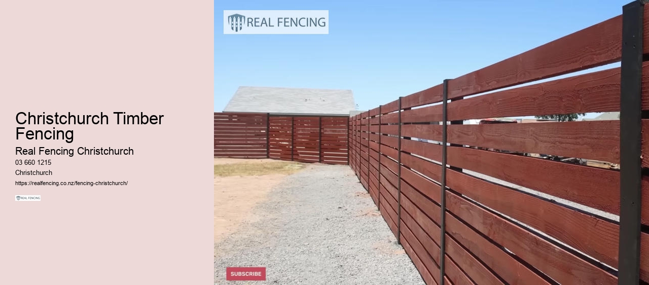 Christchurch Timber Fencing