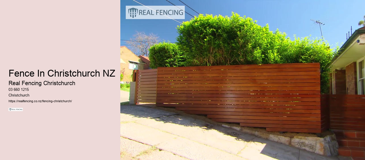 Fence In Christchurch NZ