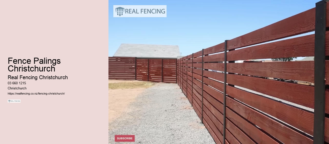 Fence Palings Christchurch