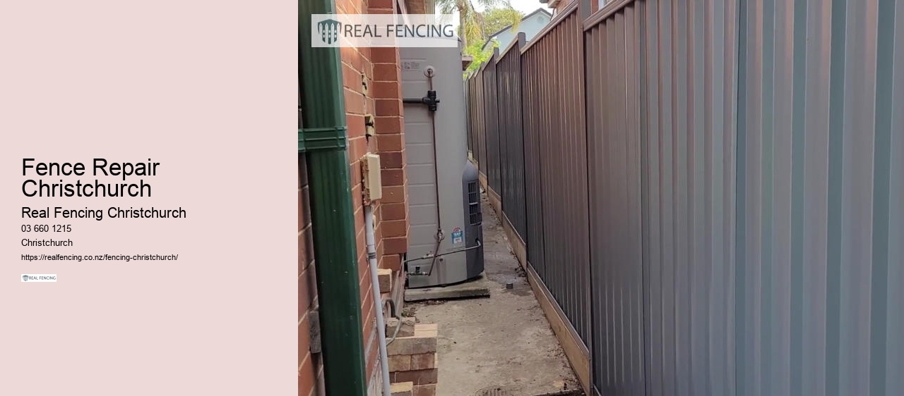 Fence Repair Christchurch