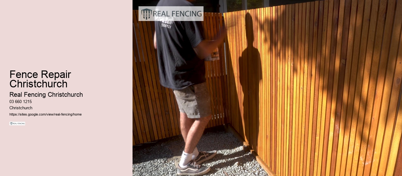 fencing timber christchurch