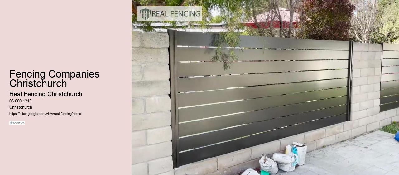 metal fencing christchurch