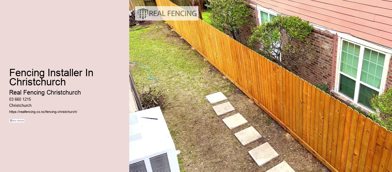 Fencing Installer In Christchurch