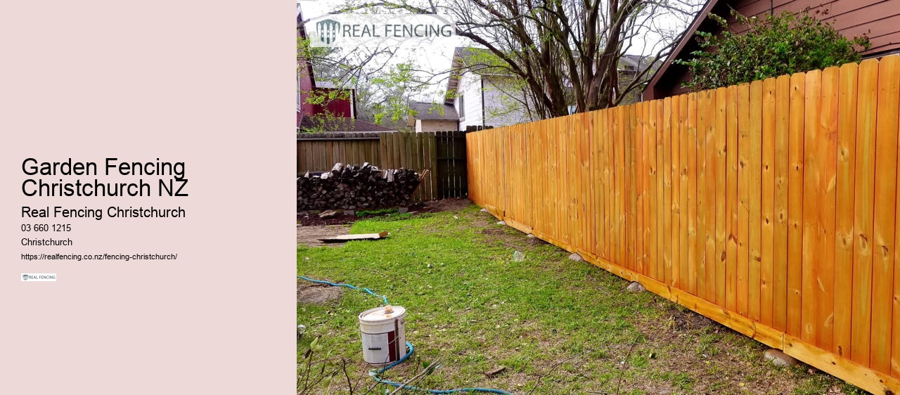 Garden Fencing Christchurch NZ