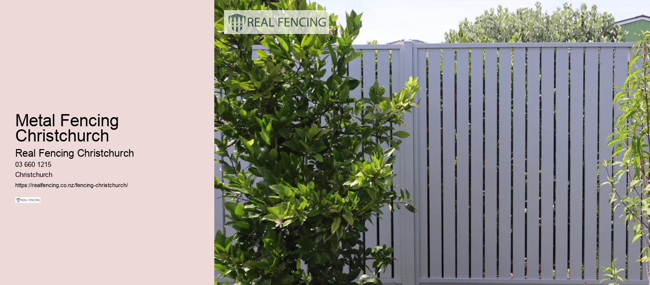 Metal Fencing Christchurch