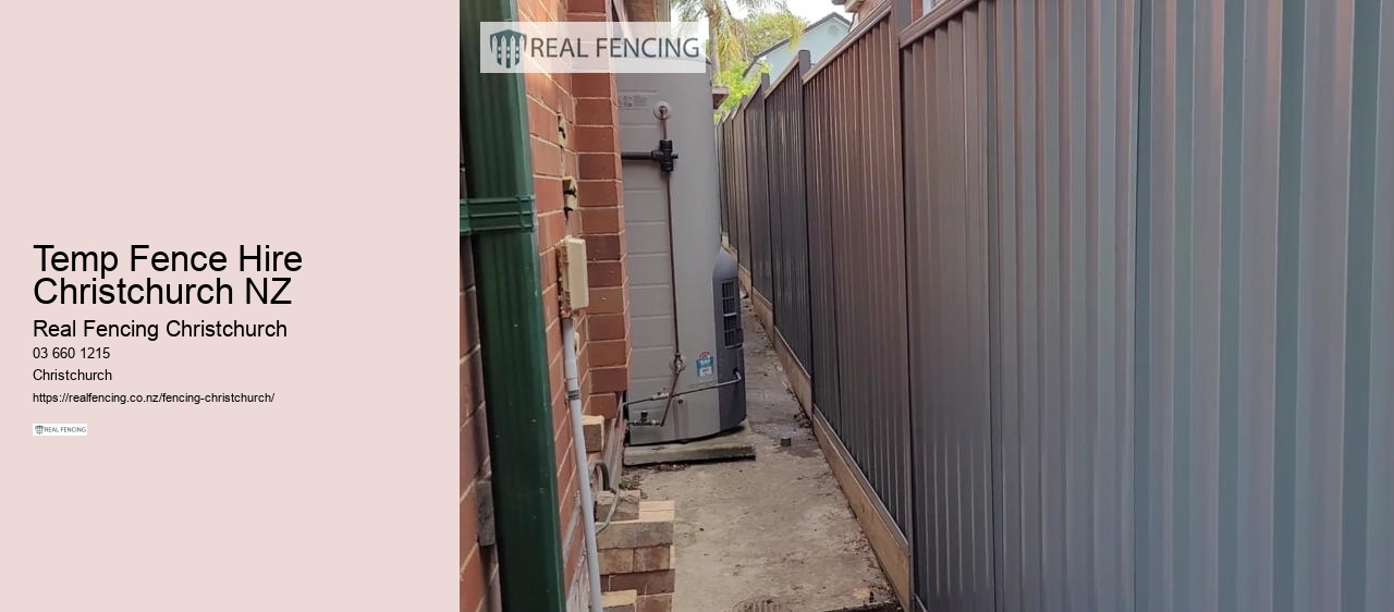 Temp Fence Hire Christchurch NZ