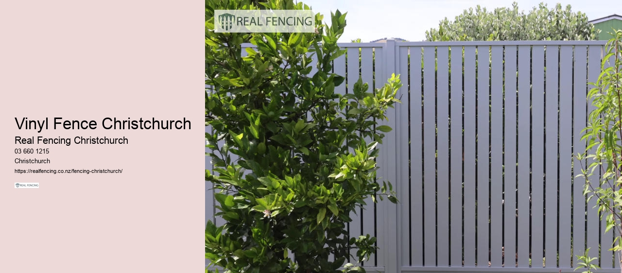 Vinyl Fence Christchurch