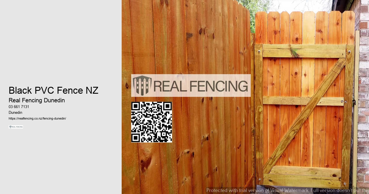 Black PVC Fence NZ