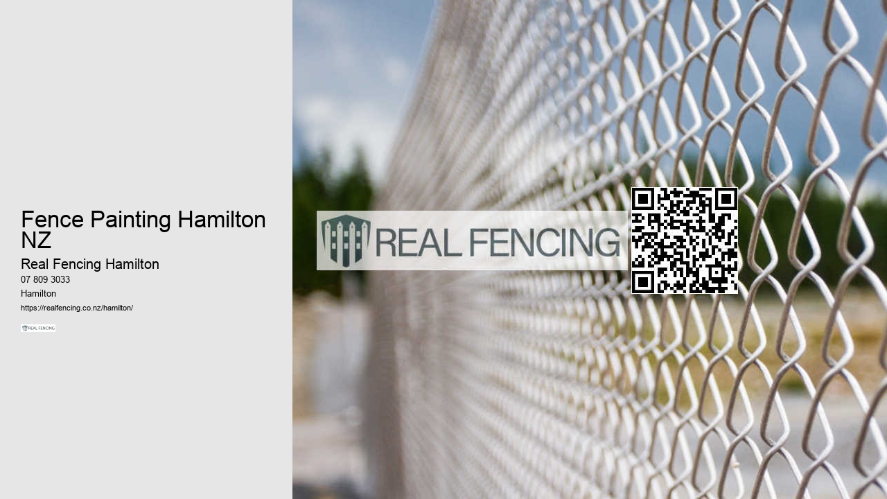 Fence Painting Hamilton NZ