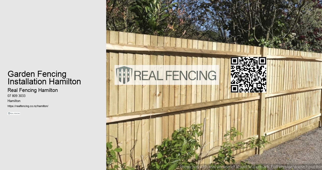 Garden Fencing Installation Hamilton