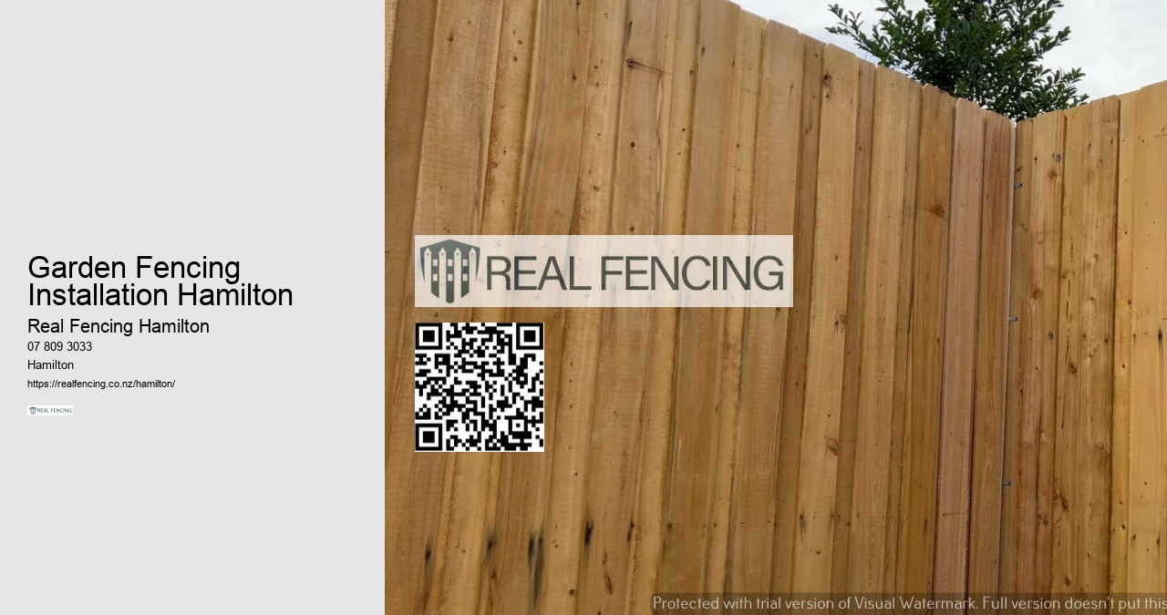 Garden Fencing Hamilton NZ