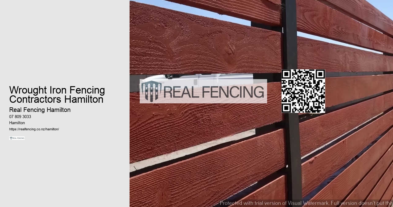 Wrought Iron Fencing Contractors Hamilton