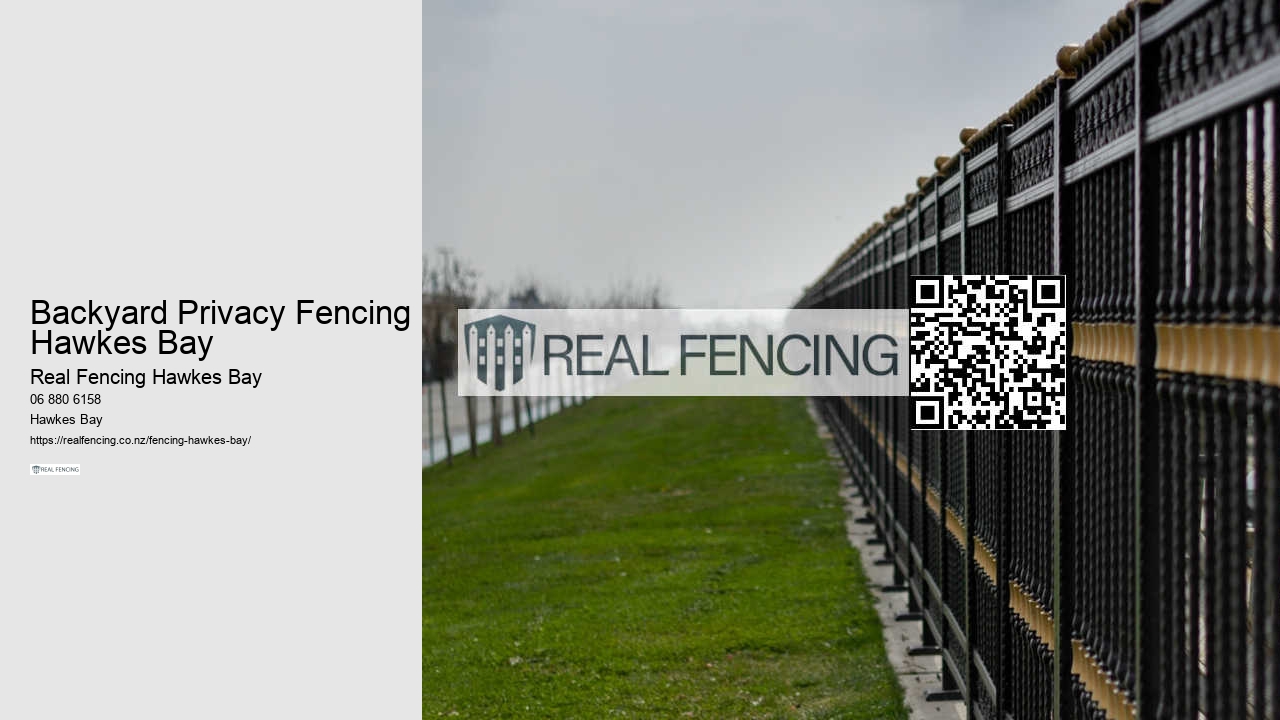 Backyard Privacy Fencing Hawkes Bay