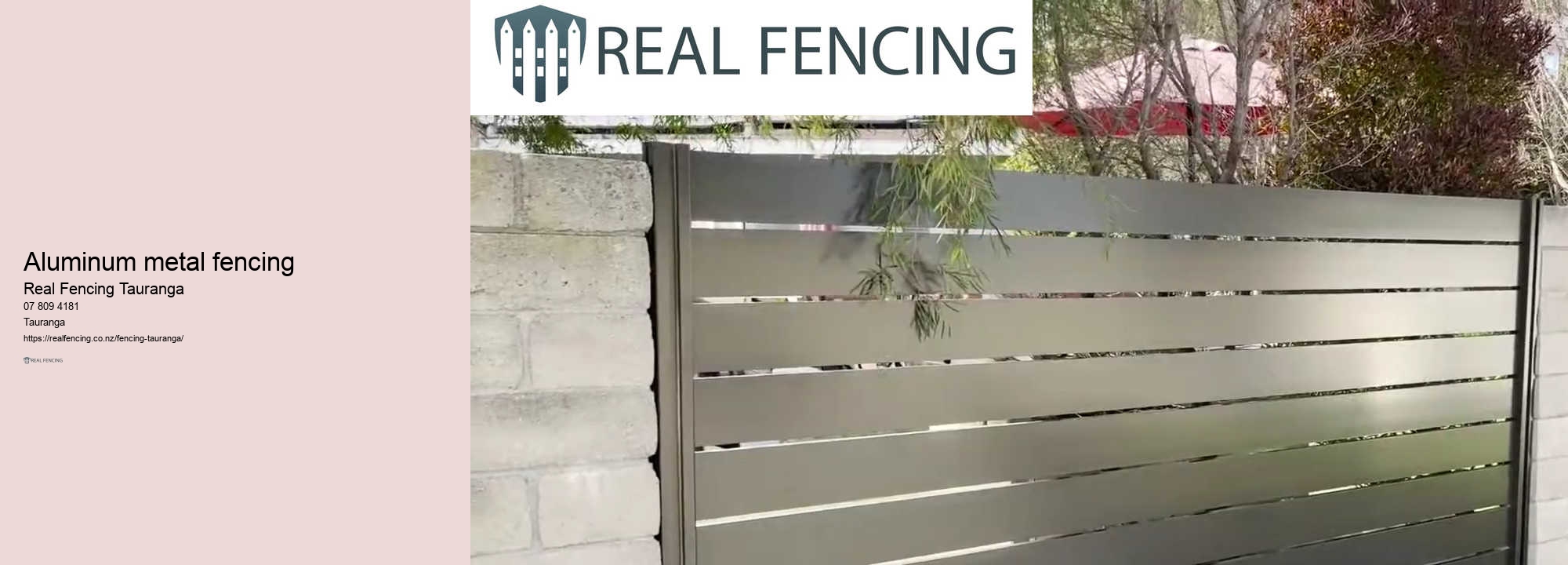 Aluminum metal fencing