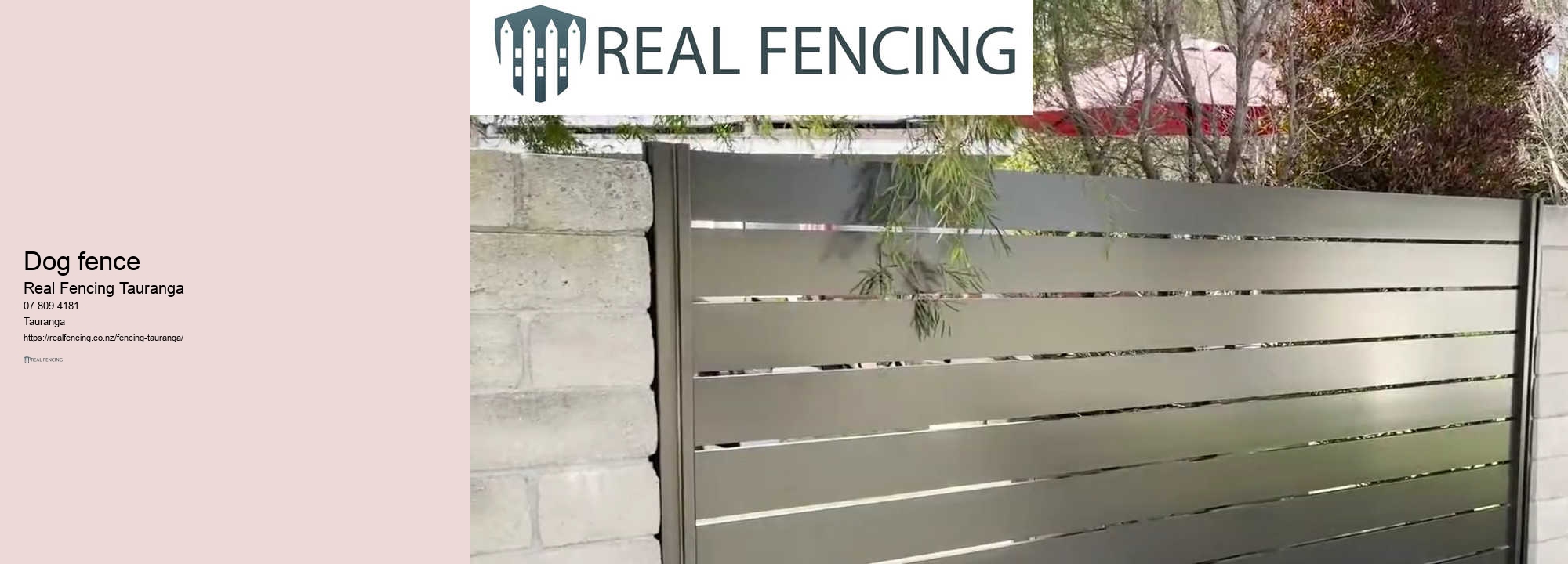 Dog fence