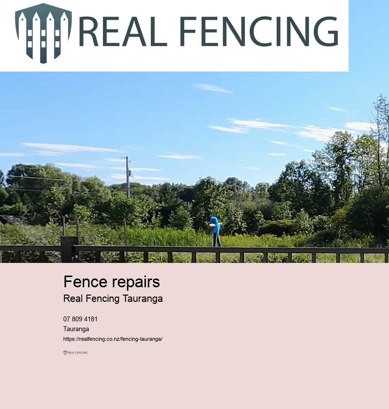 Commercial fence repair