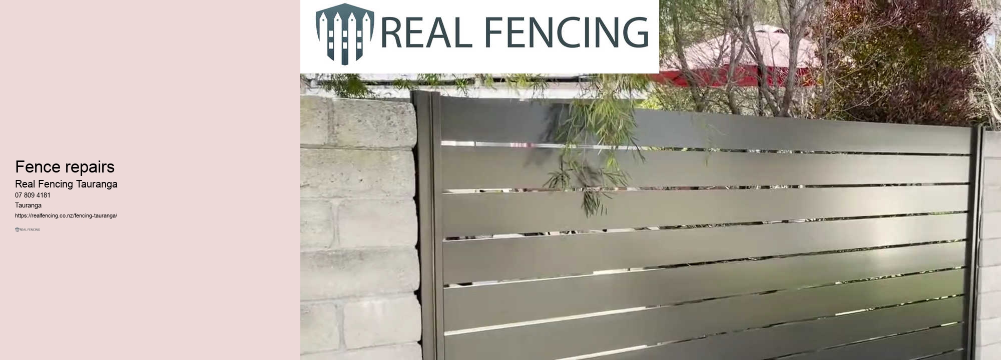 Fence repairs