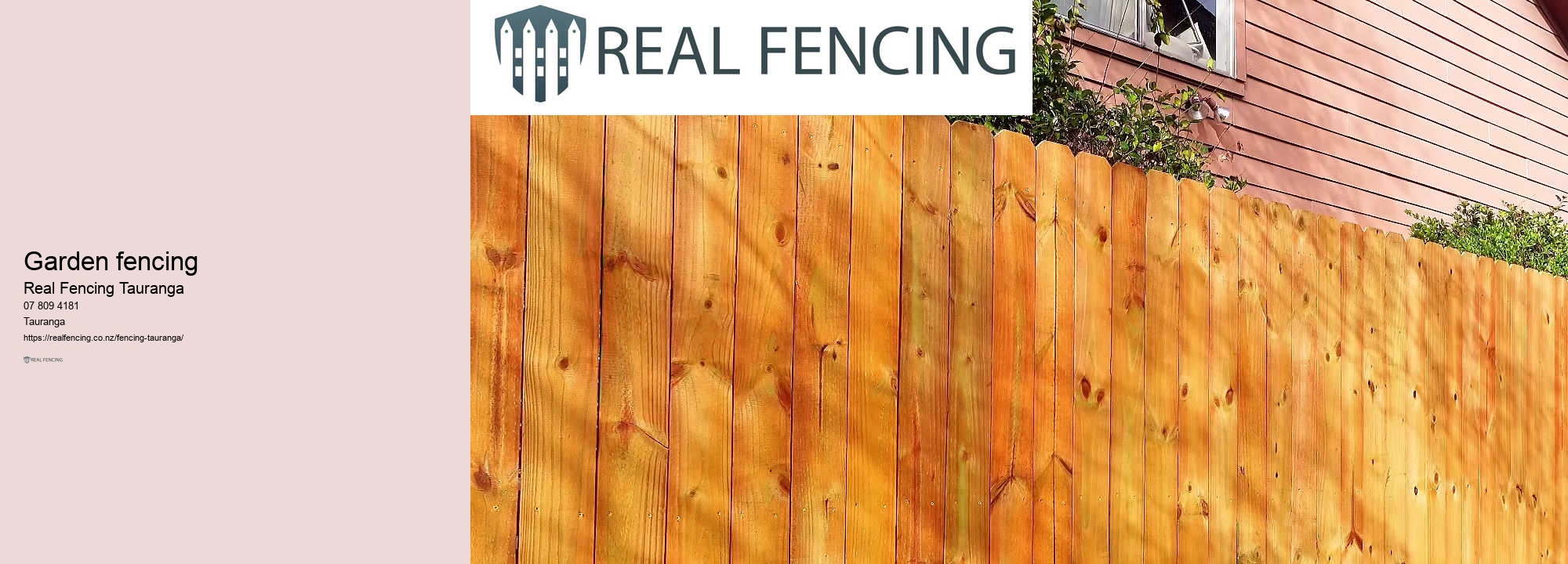 Garden fencing