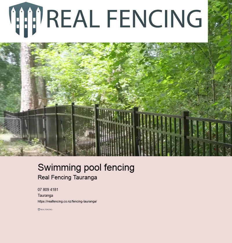 Swimming pool fencing