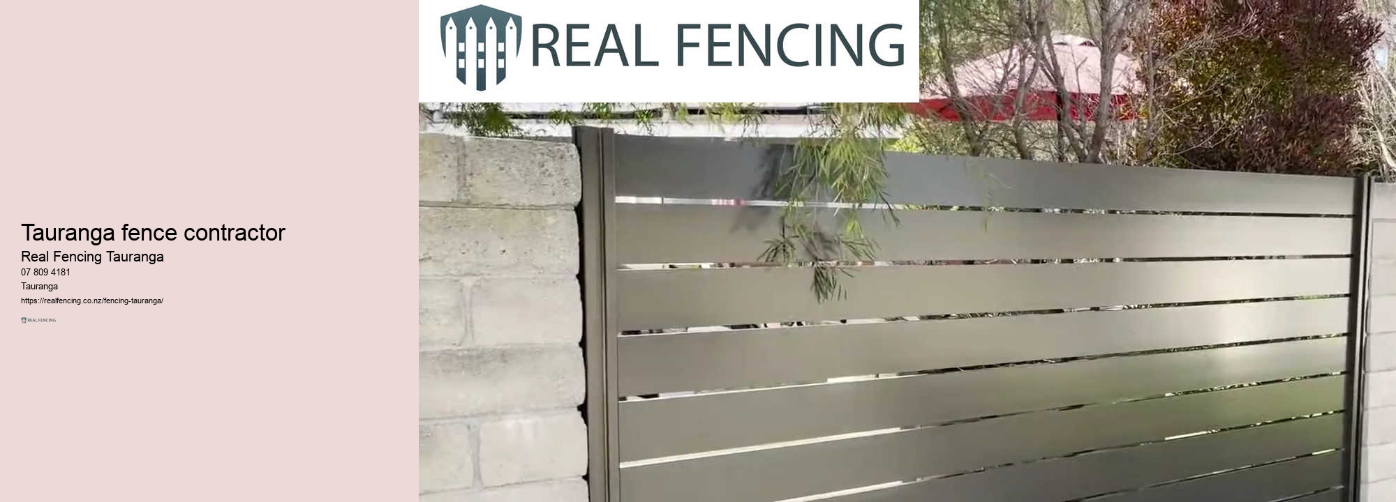 Tauranga fence contractor