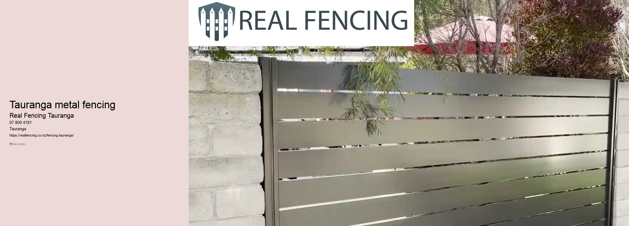 Tauranga metal fencing