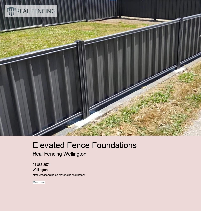 Elevated Fence Foundations