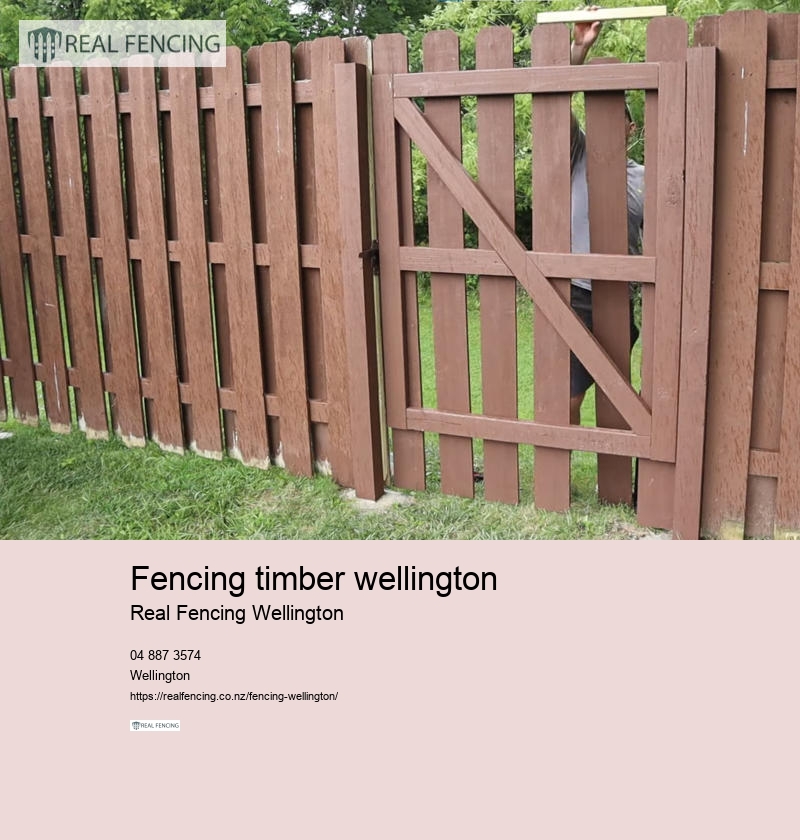 fencing timber wellington