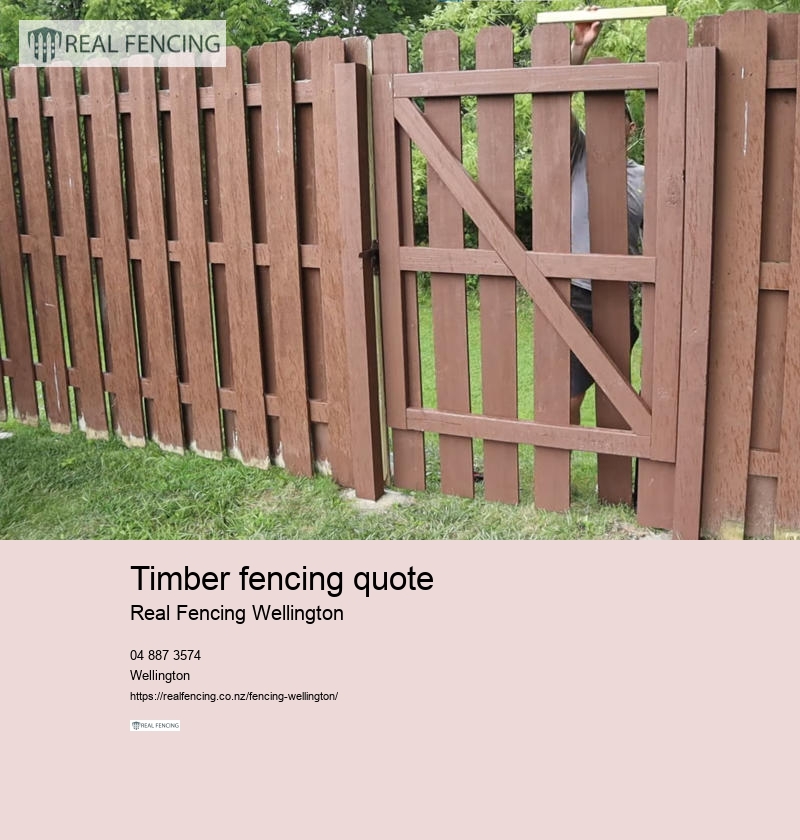 timber fencing quote
