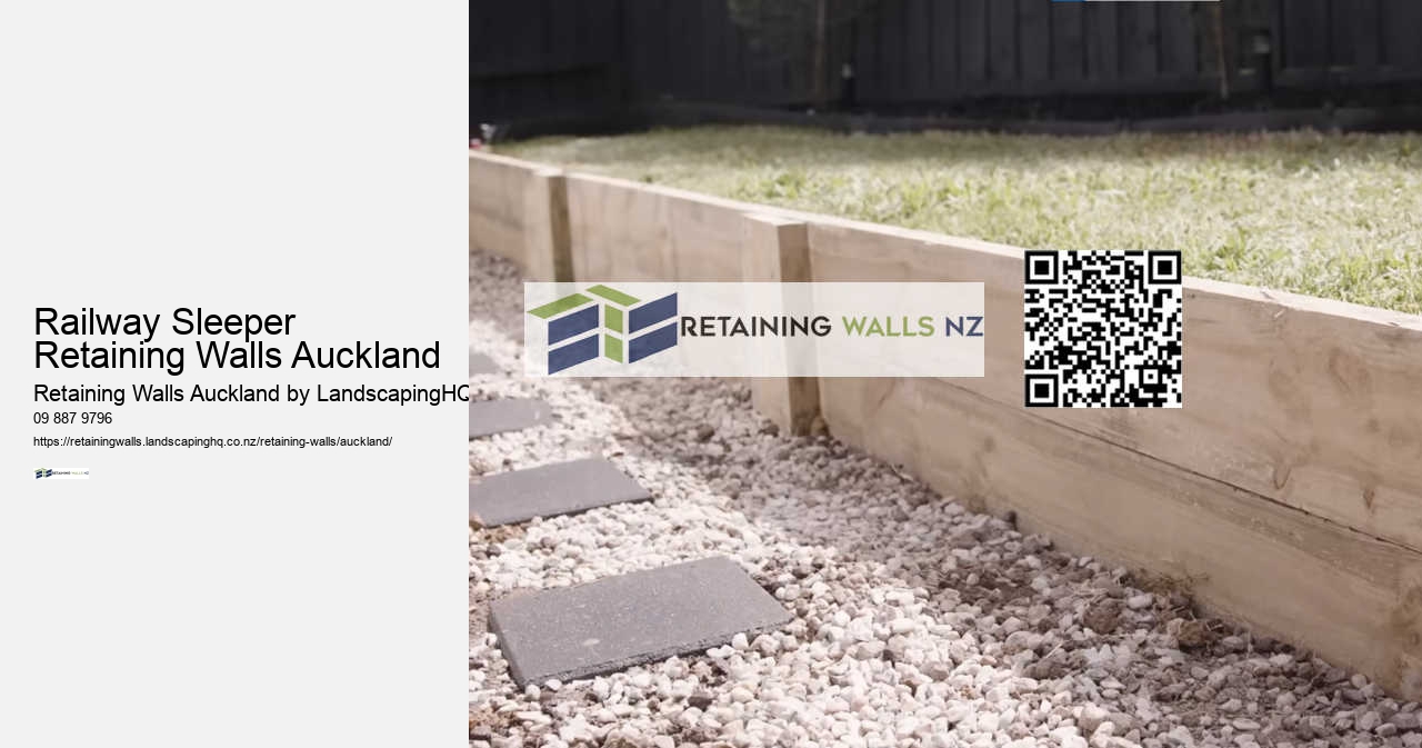 Railway Sleeper Retaining Walls Auckland