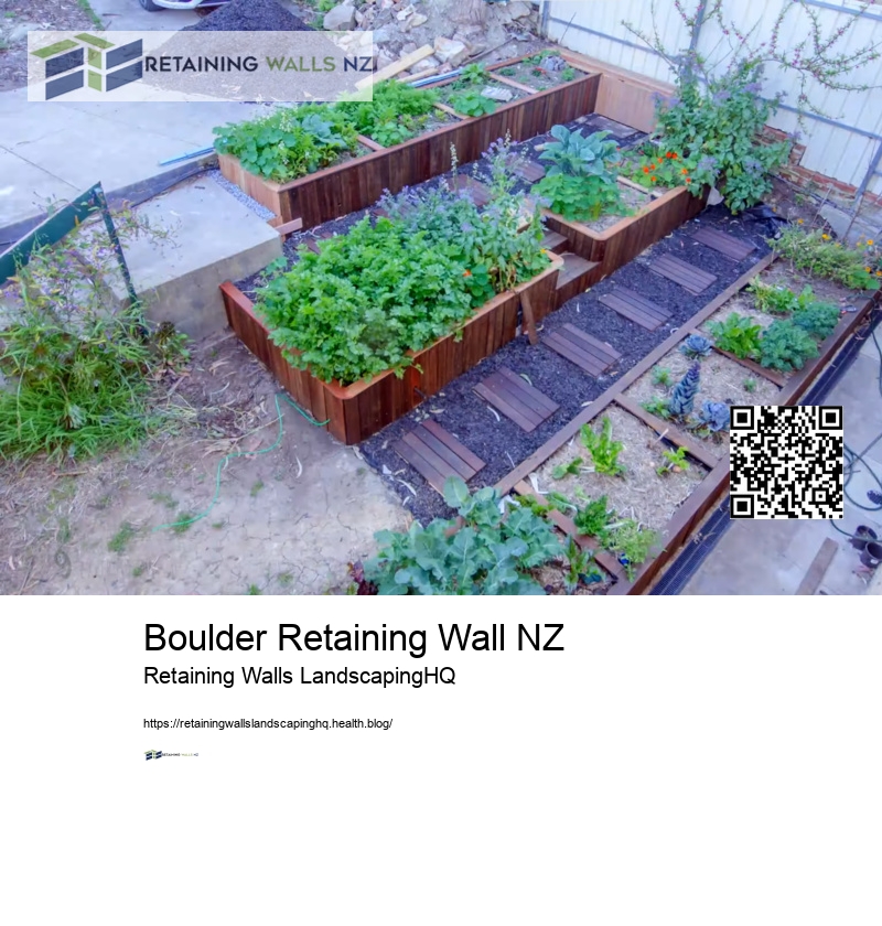 Concrete Block Wall Garden