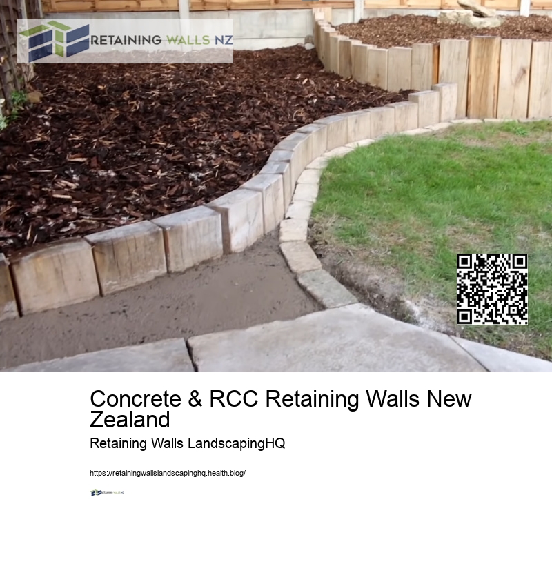 Recycled Concrete Retaining Wall